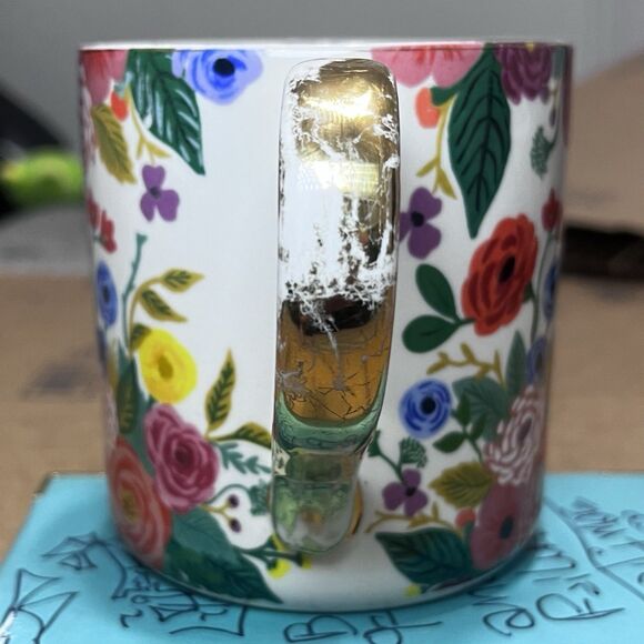 Rifle Paper Co x Anthropologie Monogram Floral Mug Letter A - Picture 11 of 12